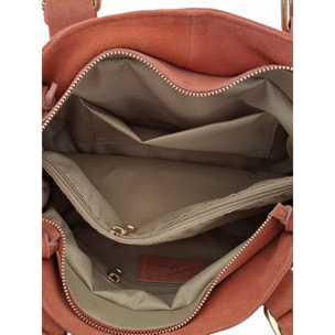 Borsa a mano da donna Made in Italy - Modello Lumena Lux - 100% pelle - 20.0 x 21.0 x 33.0 cm