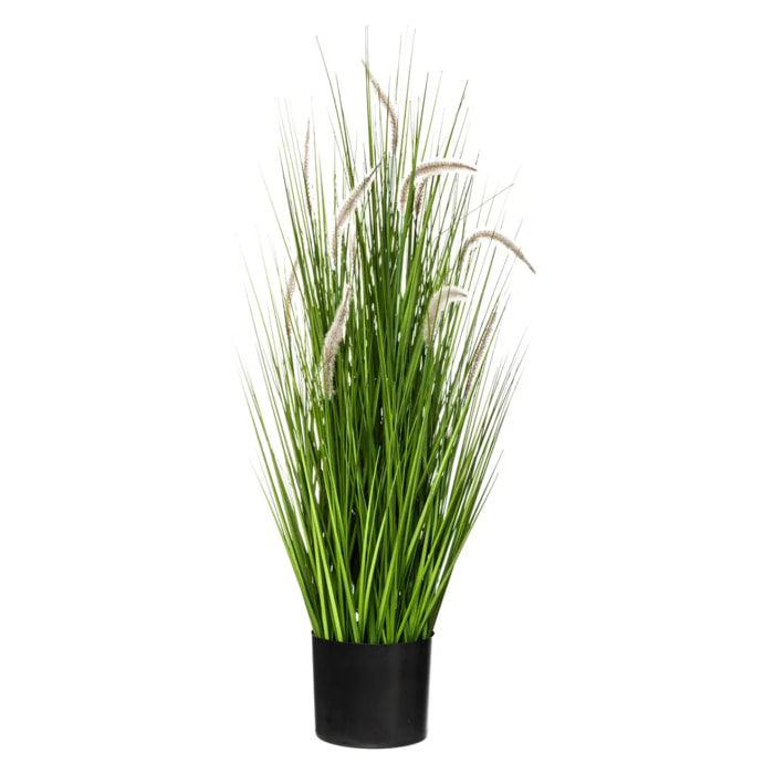 Herbe artificielle en pot - H100 cm