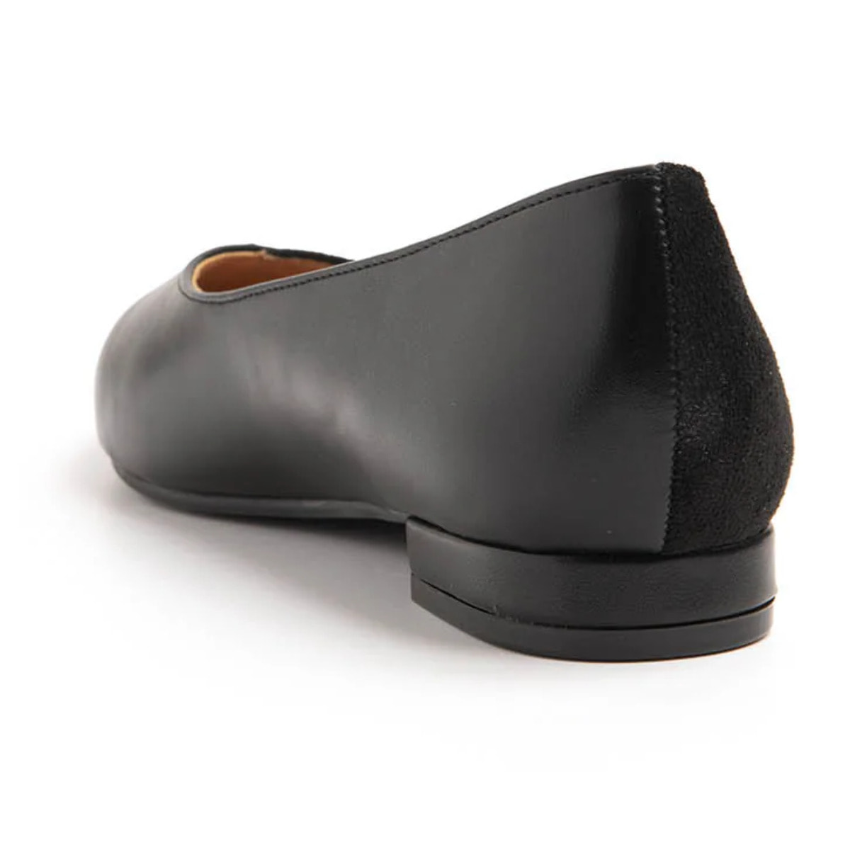 Ballerina a punta bicolore - NERO