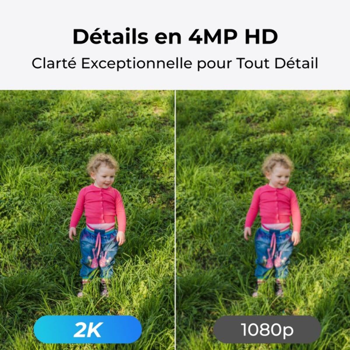 Caméra de surveillance REOLINK G330 Blanche + panneau solaire