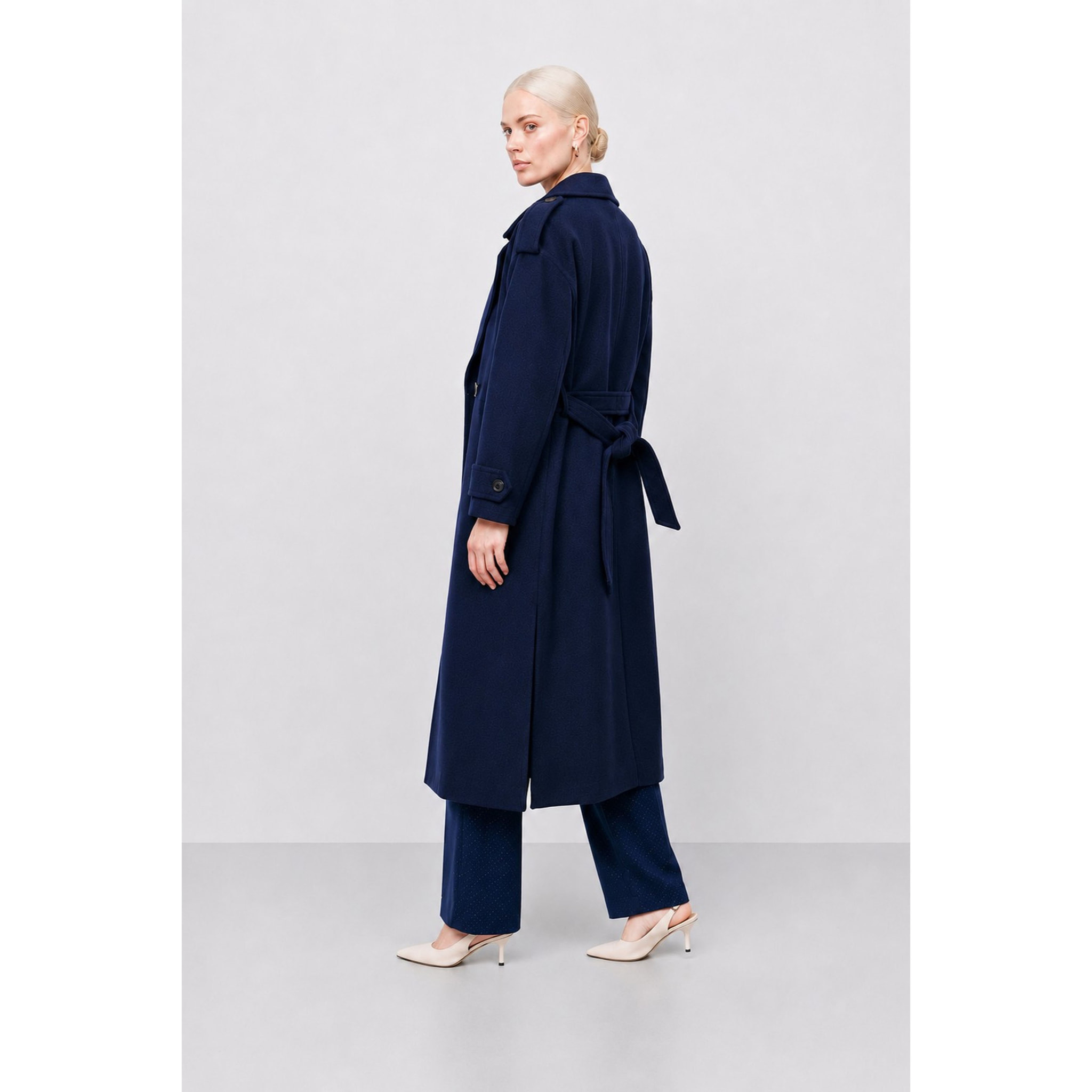 Kocca - Cappotto trench da donna doppiopetto con cintura Donna