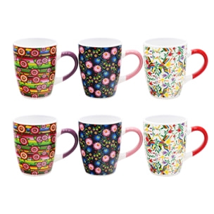 Lot de 6 mugs, MUCHACHA