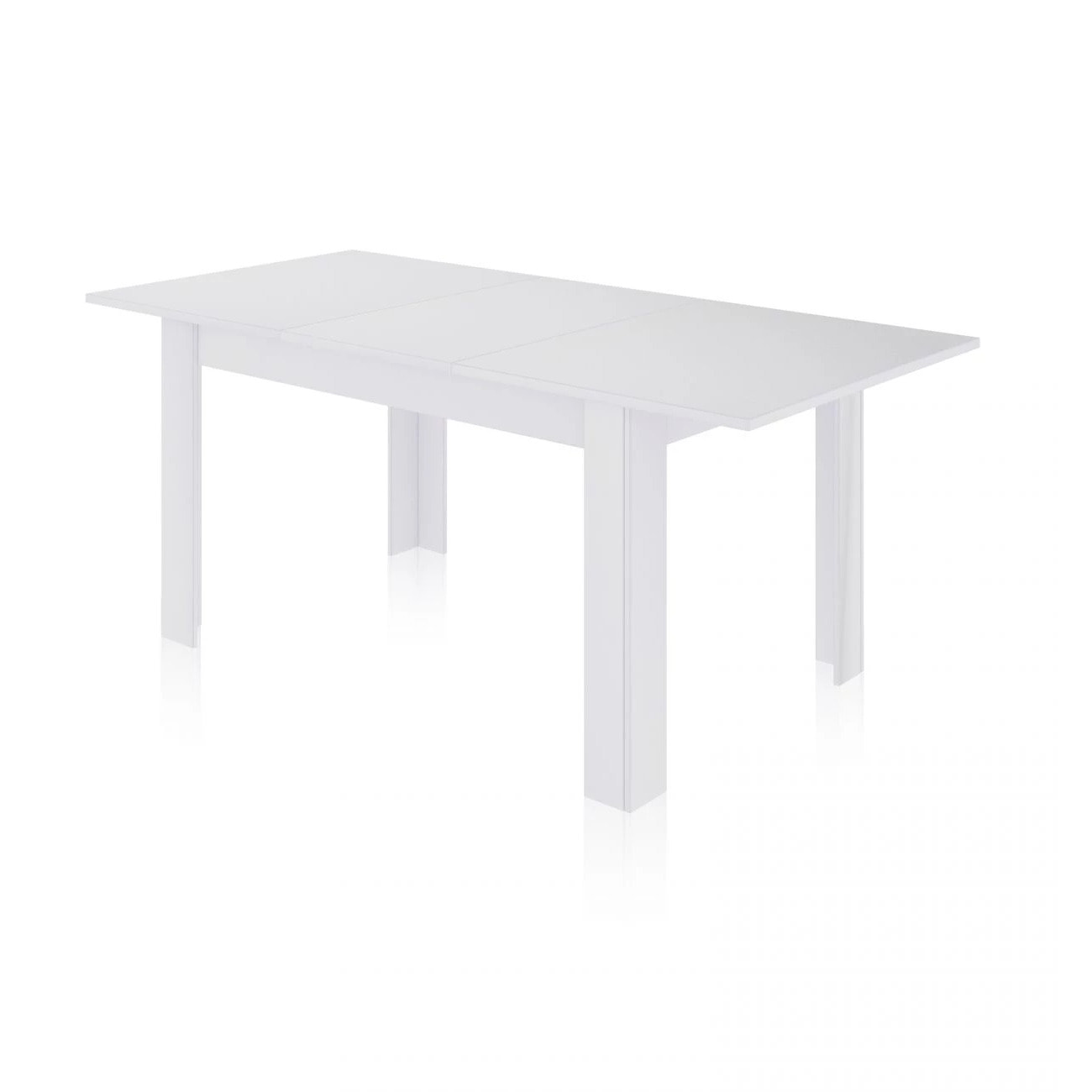 Mesa de comedor extensible Danna 140 Blanco Brillo