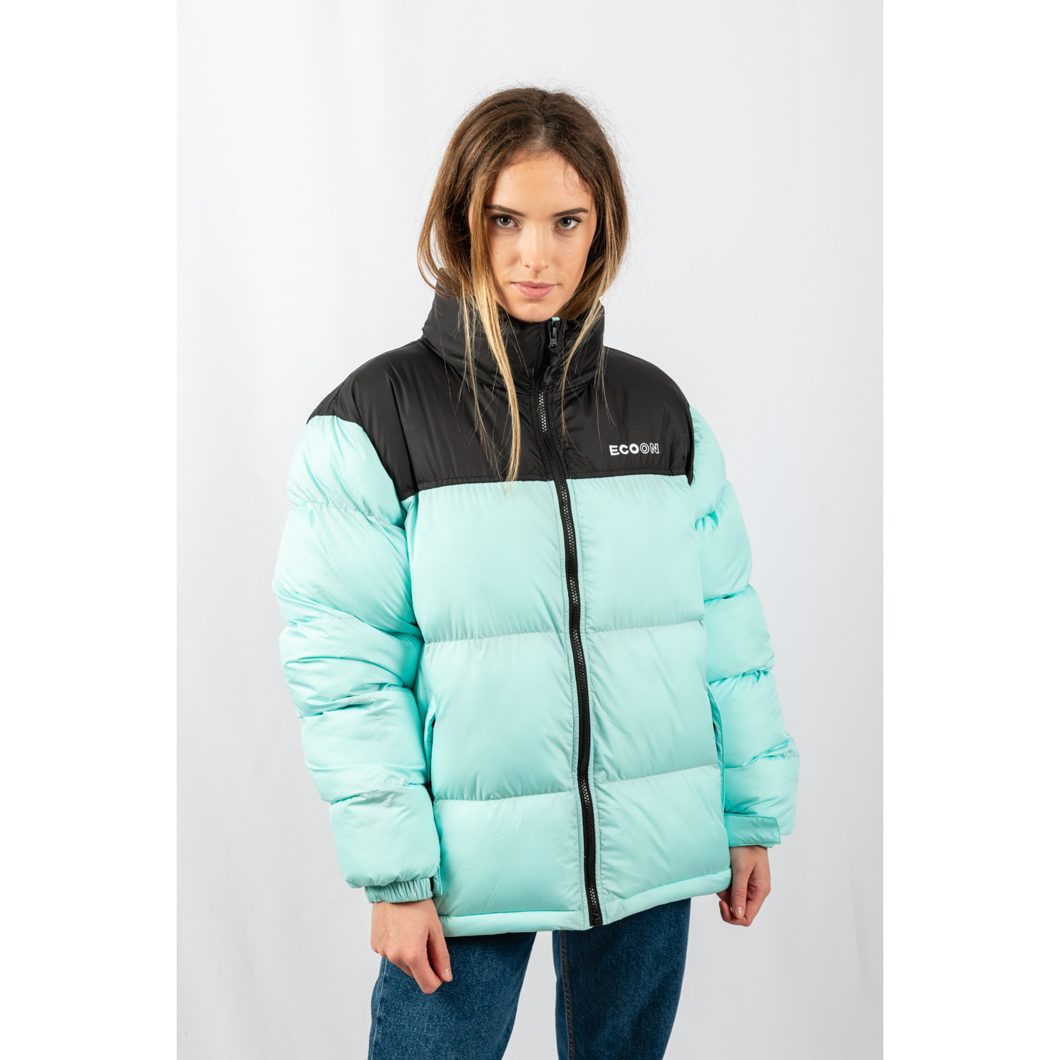 Chaqueta para mujer ECOON Lisboa short jacket - Turquesa