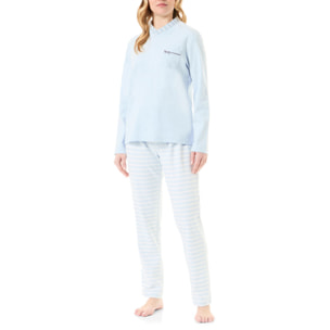 Pijama largo Celeste