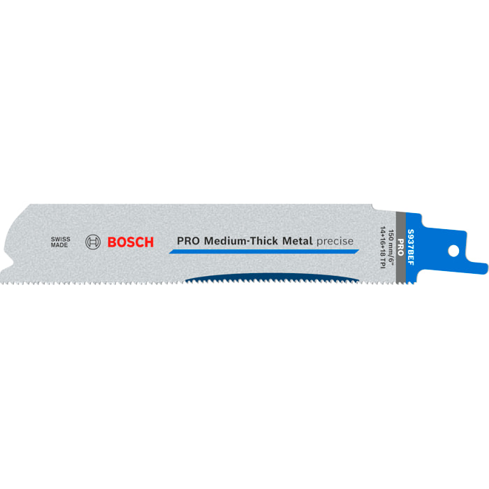 Jeu de 5 lames de scie sabre PRO Medium-Thick Metal precise S937BEF - 150 mm - BOSCH - 2608658991