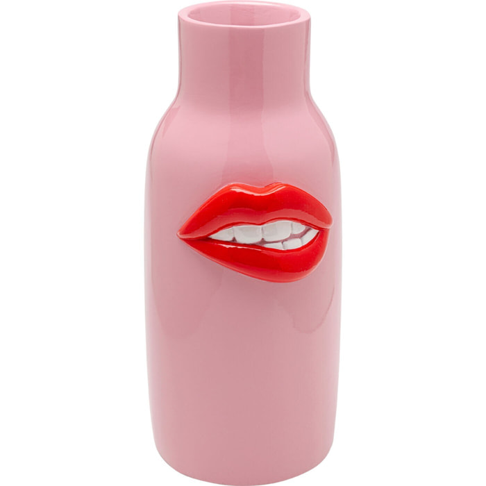 Vase rose bouche rouge 32cm Kare Design