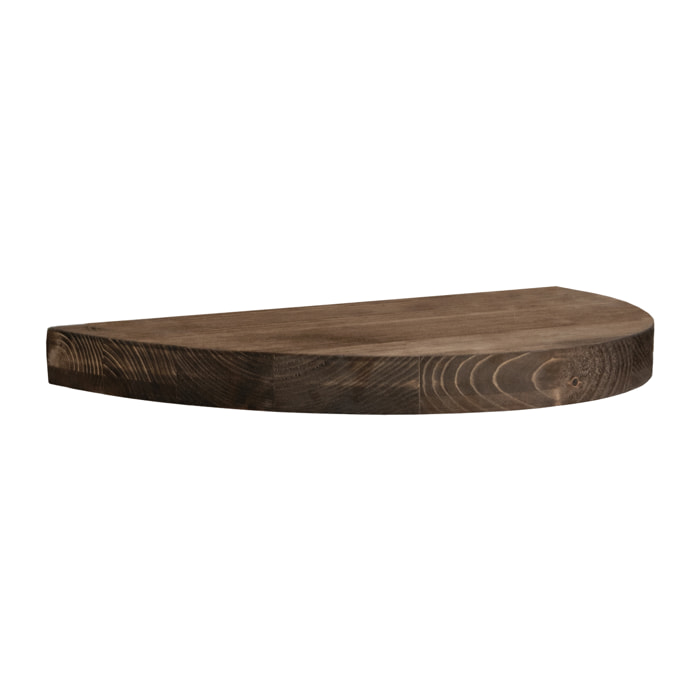 Mesita de noche de madera maciza flotante en tono nogal de 3x40cm Alto: 3.2 Largo: 40 Ancho: 19.5