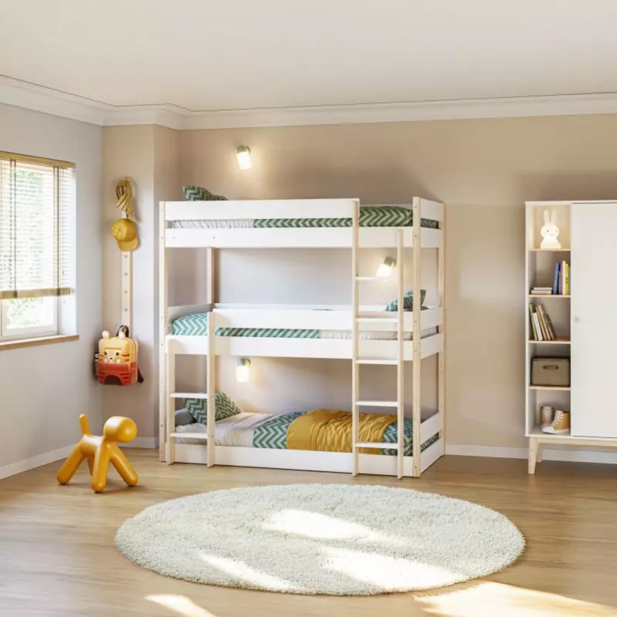 Litera Tristack Blanco - Oak Soft