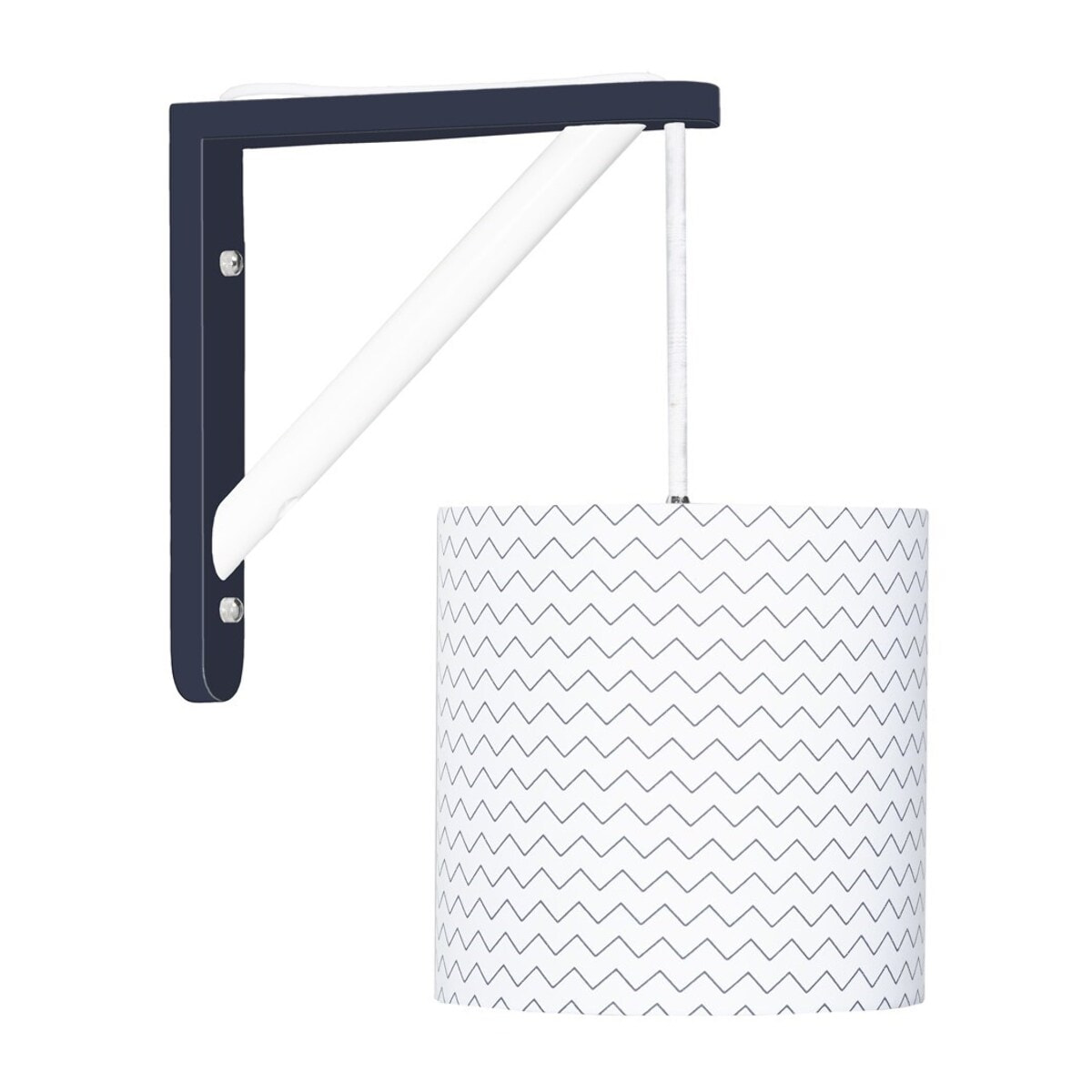 Luminaire mural en coton blanc