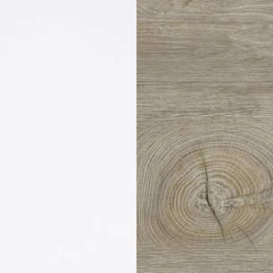 Cabecero con mesitas Brike Blanco Artik (Blanco Mate) – Roble Alaska