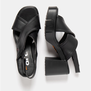 Sandalias con tacón 1990 NAPPA BLACK / EIVISSA color Black