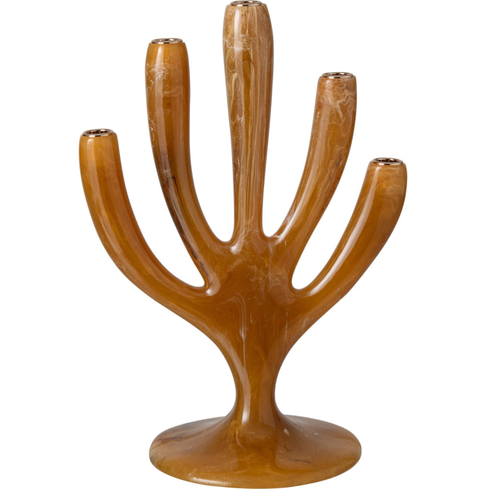 J-Line Chandelier arbre - résine - caramel