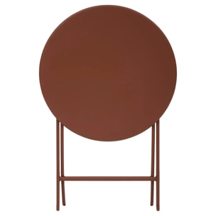 Table de jardin Greensboro 2 places pliable D60cm acajou