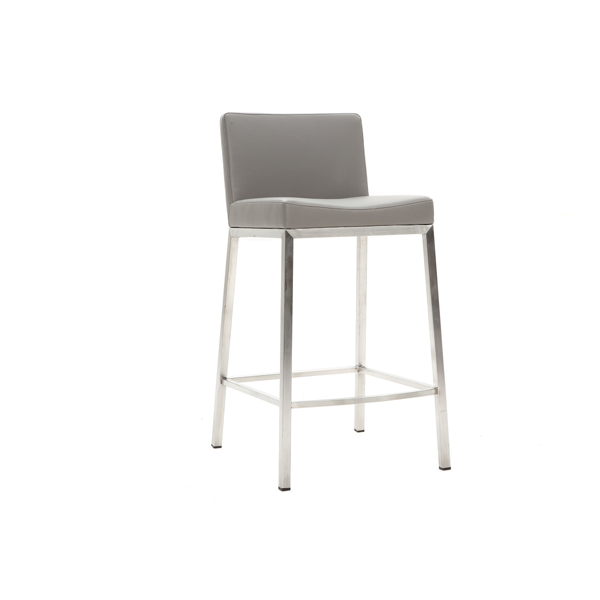 Tabouret design gris H66 cm (lot de 2) EPSILON