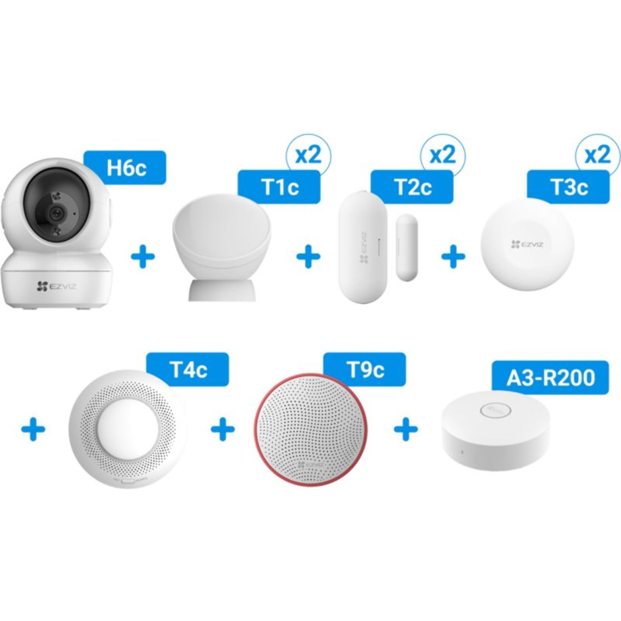 Pack sécurité EZVIZ 9 modules + 1 caméra int 2MP