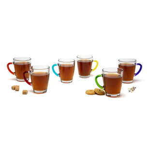Set 6 Mug Excelsa – Limpido, Vetro Trasparente