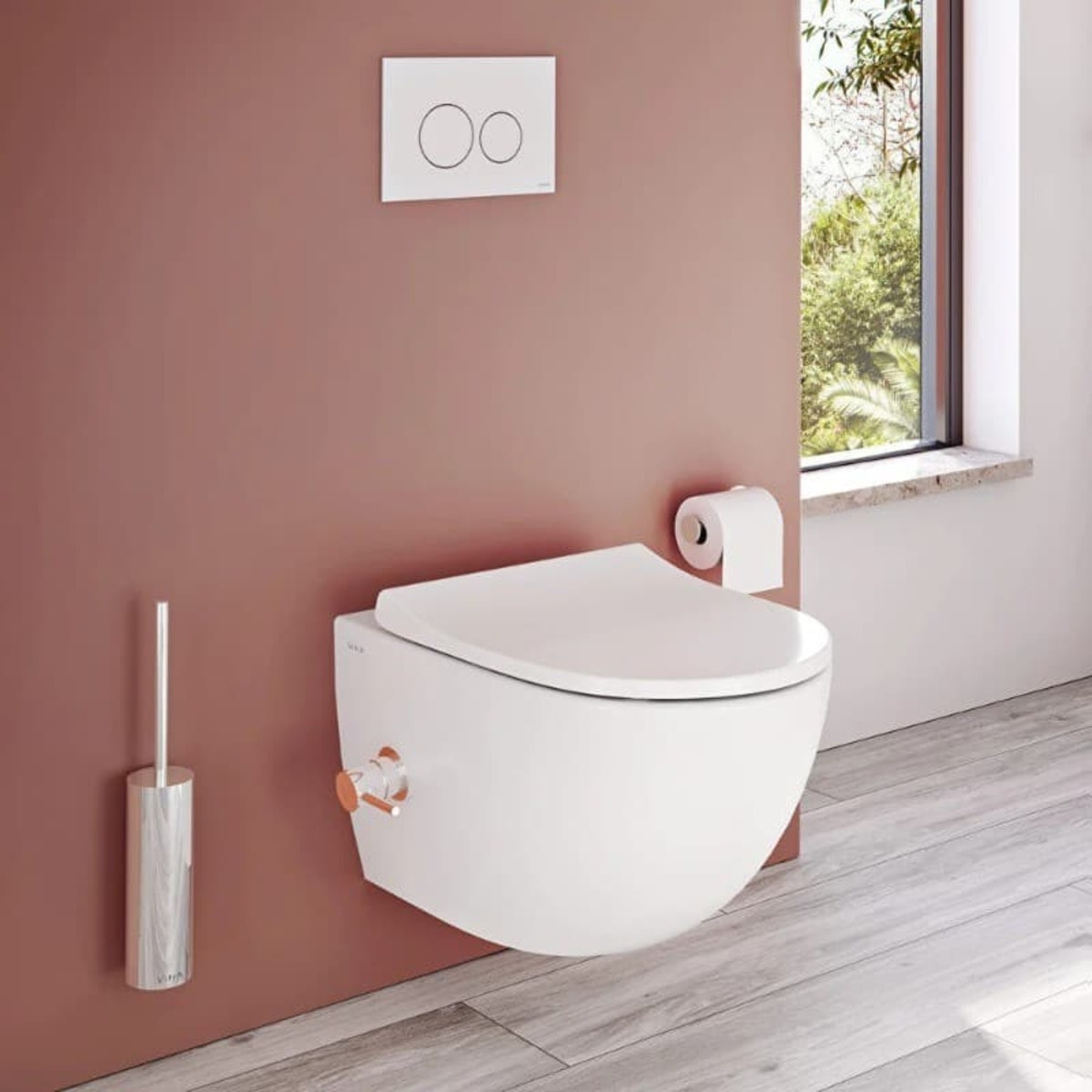 Vetro plaque de commande double touche en verre, blanc (740-1600)