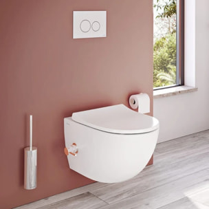 Vetro plaque de commande double touche en verre, blanc (740-1600)