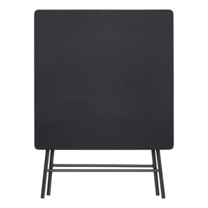 Table pliante 4 places noir