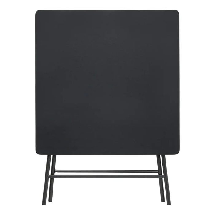 Table pliante 4 places noir