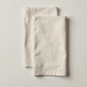 Lot de 2 torchons de cuisine 100% coton Uni Lin 101