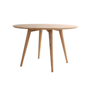 Table à manger ronde frêne D120 cm LIVIA