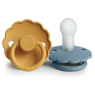 Frigg Pack 2 Chupetes Block Silicona Daisy