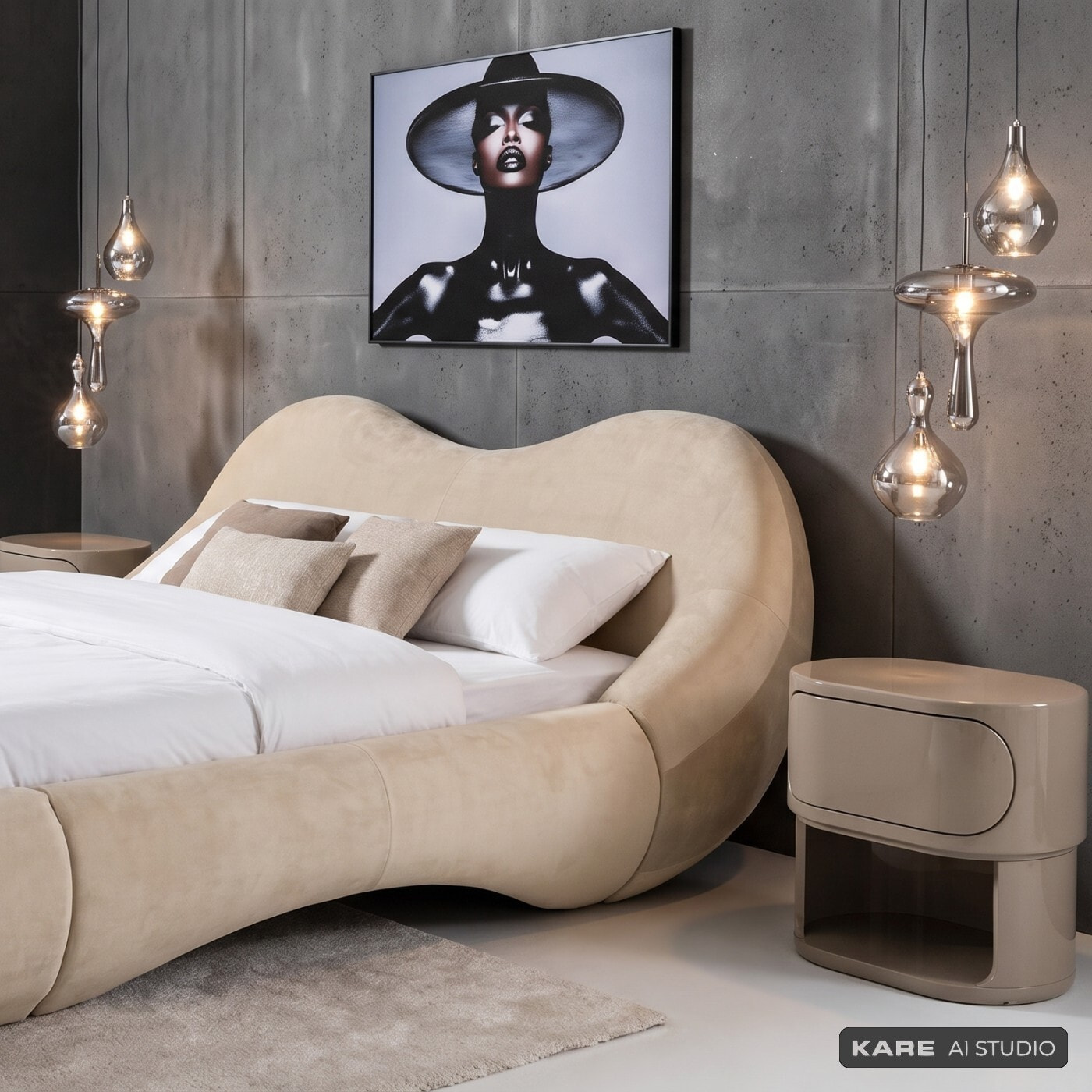 Chevet Groove taupe Kare Design
