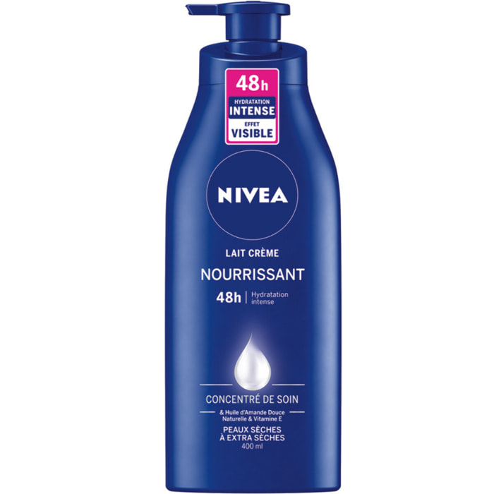 Pack de 3 - Lait corps nourrissant 48H NIVEA Huile d'Amande Douce 400ml