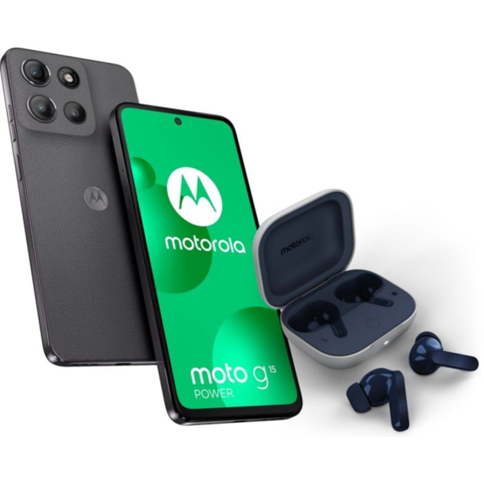 Smartphone MOTOROLA Pack G15 Power + Motobuds BL