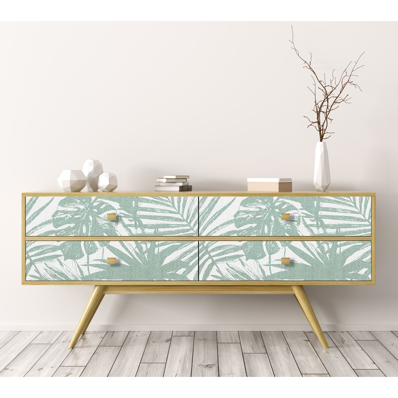 Stickers adhesivos de CERAMIKO - Paraíso verde 100x100