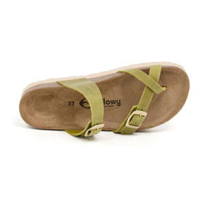 SANDALO CON ZEPPA BILLOWY VERDE