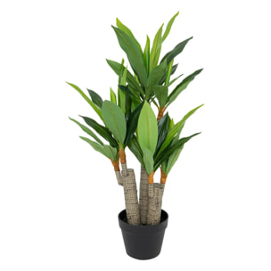 Dracena artificielle Onia pot noir H105cm