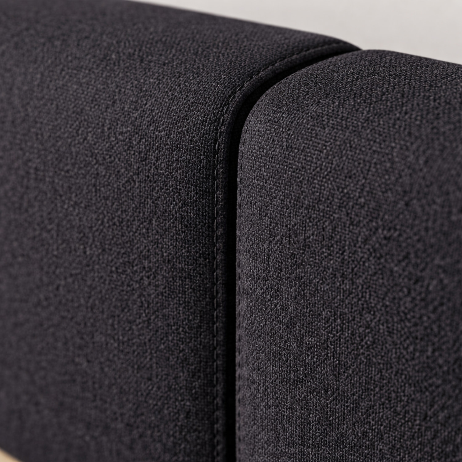 Letto Matrimoniale Con Contenitore Salvaspazio Testiera Imbottita Design Moderno Minimal Camera Da Letto 163.2 x 104 x 210 Cm Rovere Grigio Antracite