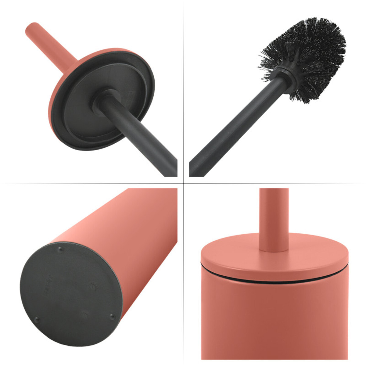 Brosse wc avec support Acier AKIRA Terracotta mat Spirella