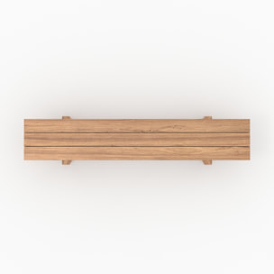 Banc de jardin en bois de teck 4 personnes - Soraya