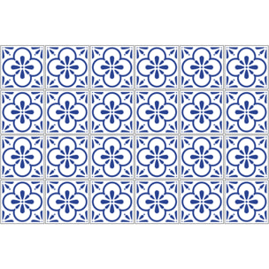 Stickers muraux - Sticker Mural Carrelage adhésif Cuisine Salle de Bain - 24 STICKERS CARRELAGES AZULEJOS TEVA