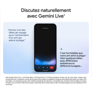 Smartphone GOOGLE Pixel 10 Pro Noir Volcanique 1To