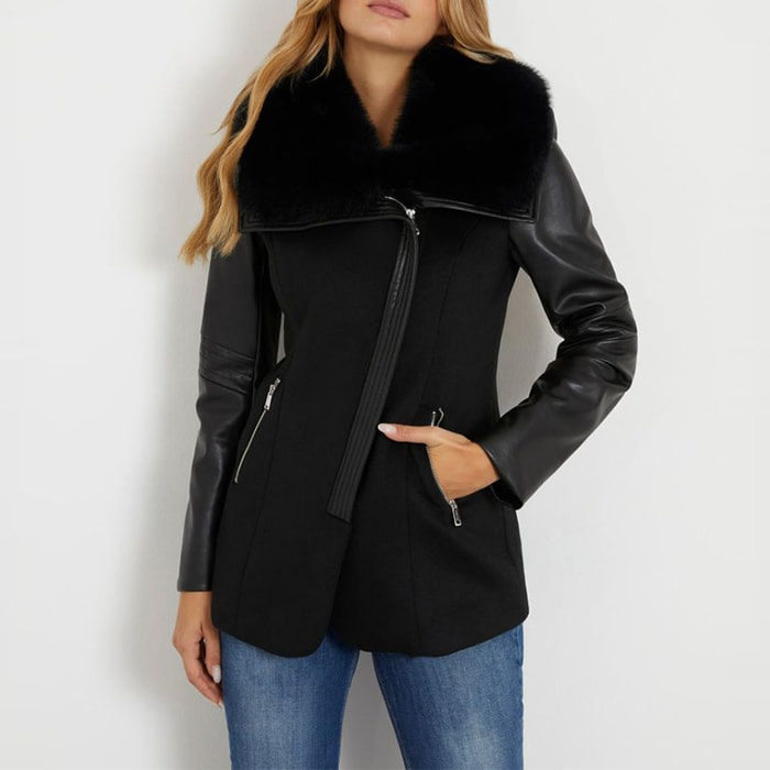 Manteau Lilia - coupe slim - noir
