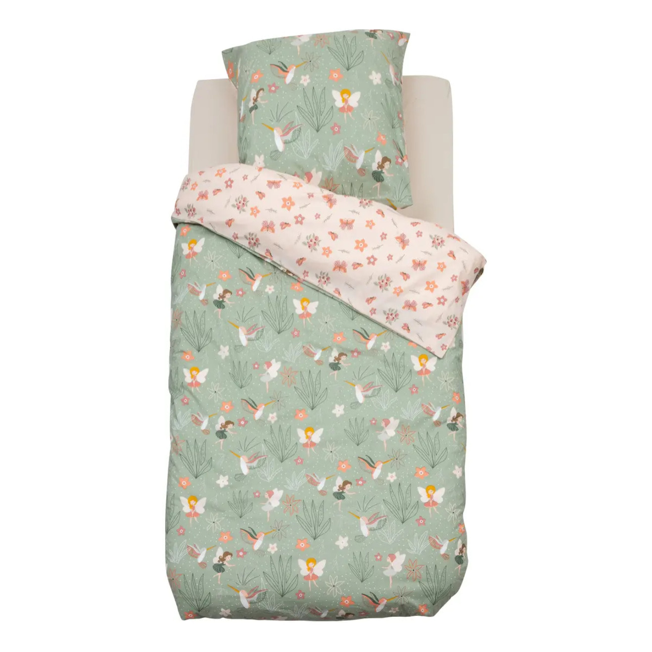 Parure de lit imprimée fée 140x 200cm