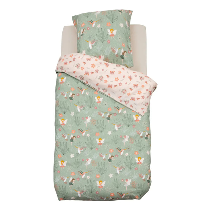 Parure de lit imprimée fée 140x 200cm