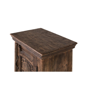 Mesitas de Noche de Madera de Mango 55 Cm Estilo Rústico Moderno