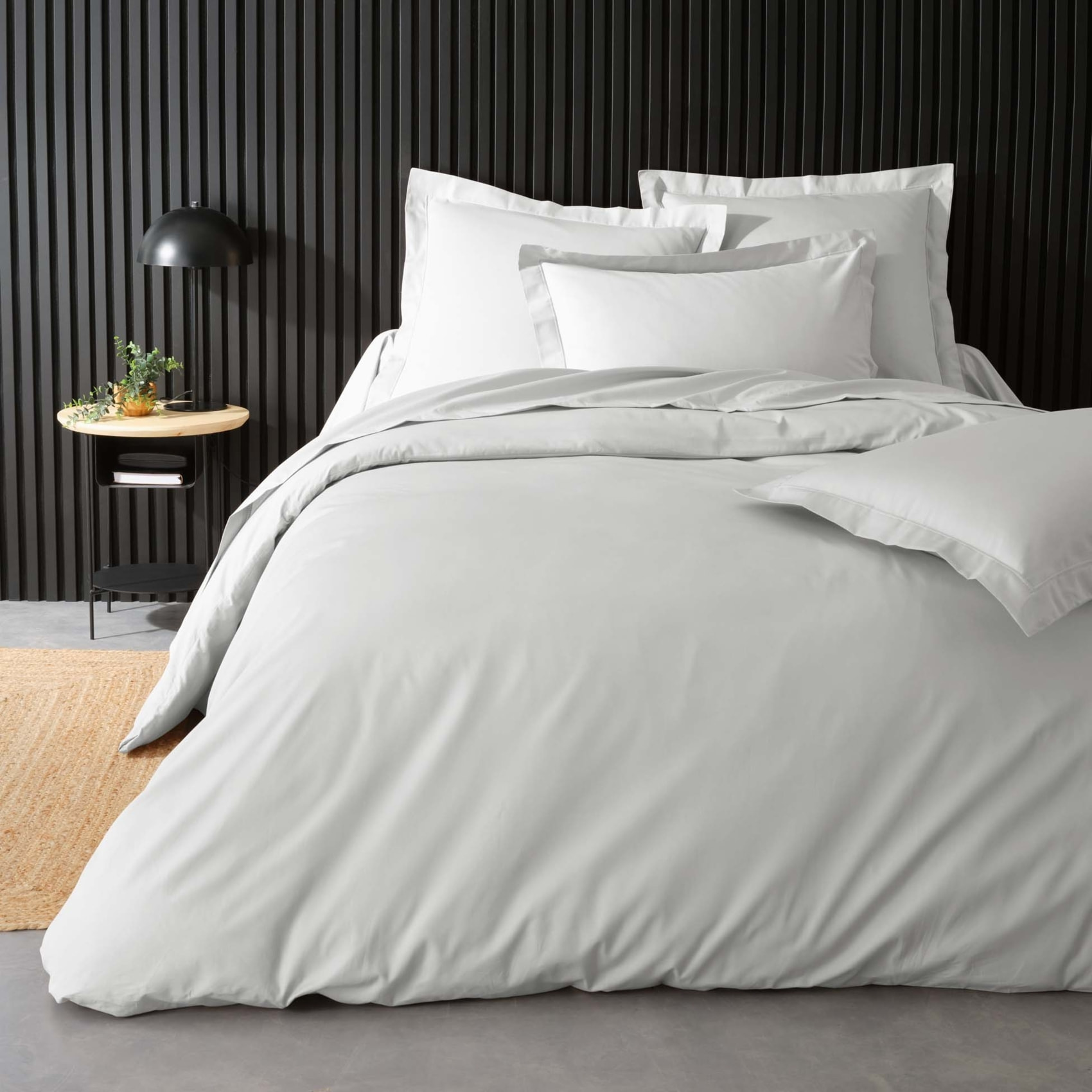 Housse de couette 100% Percale de Coton ORIGINE - Blanc