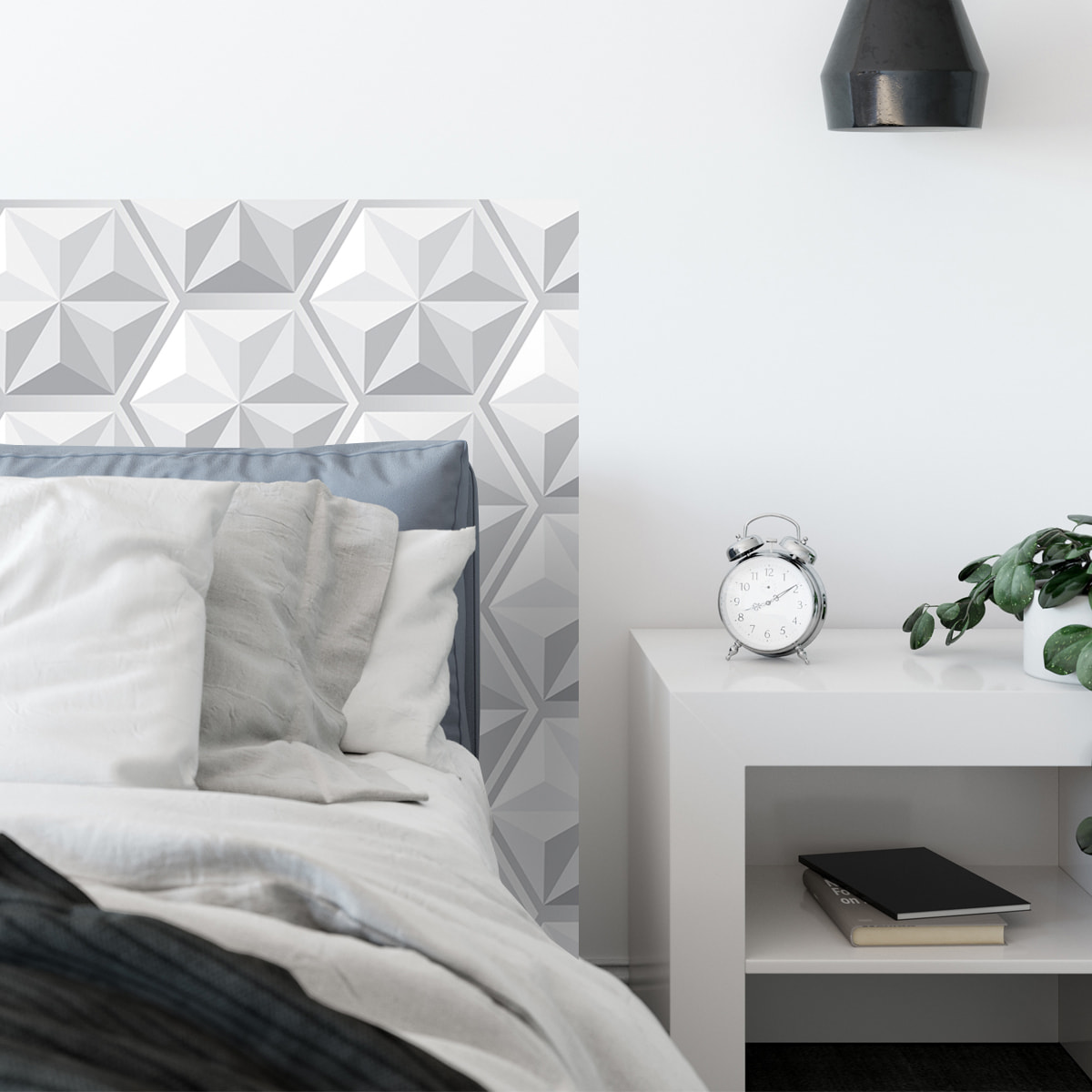 Stickers adhesivos de CERAMIKO - Origami hexágono 50x100