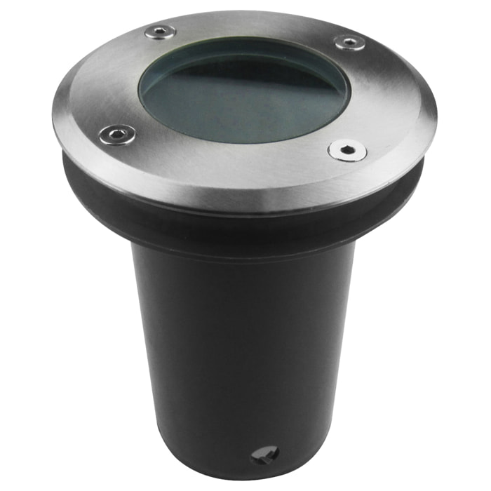 Forlight Beat empotrable de suelo con luz led blanco cálido 3000k en color negro