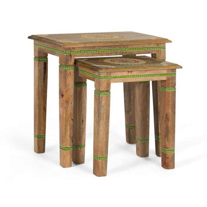 Ensemble 2 tables basses - 55x56x36cm