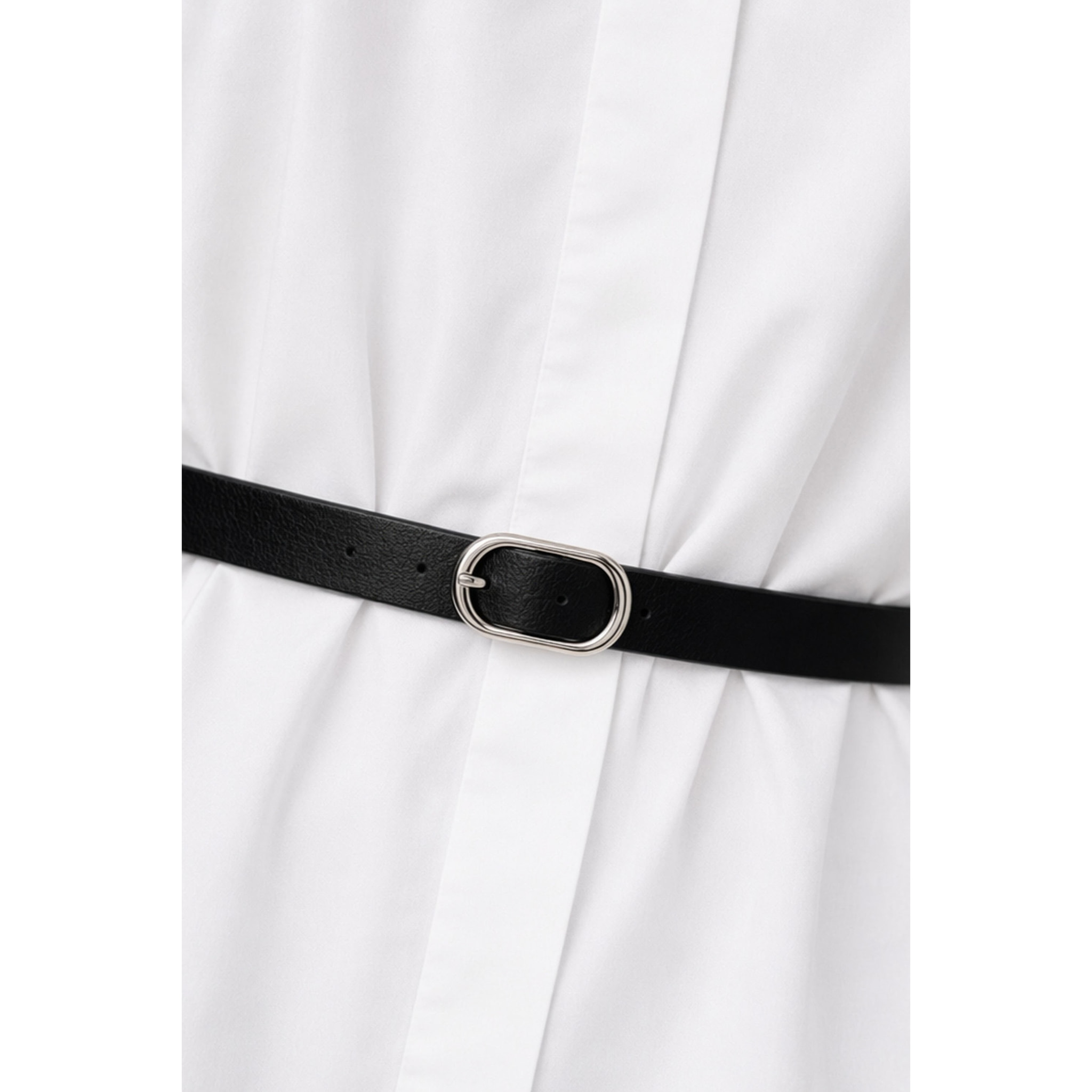 Kocca - Camicia in cotone a maniche lunghe con cintura Donna