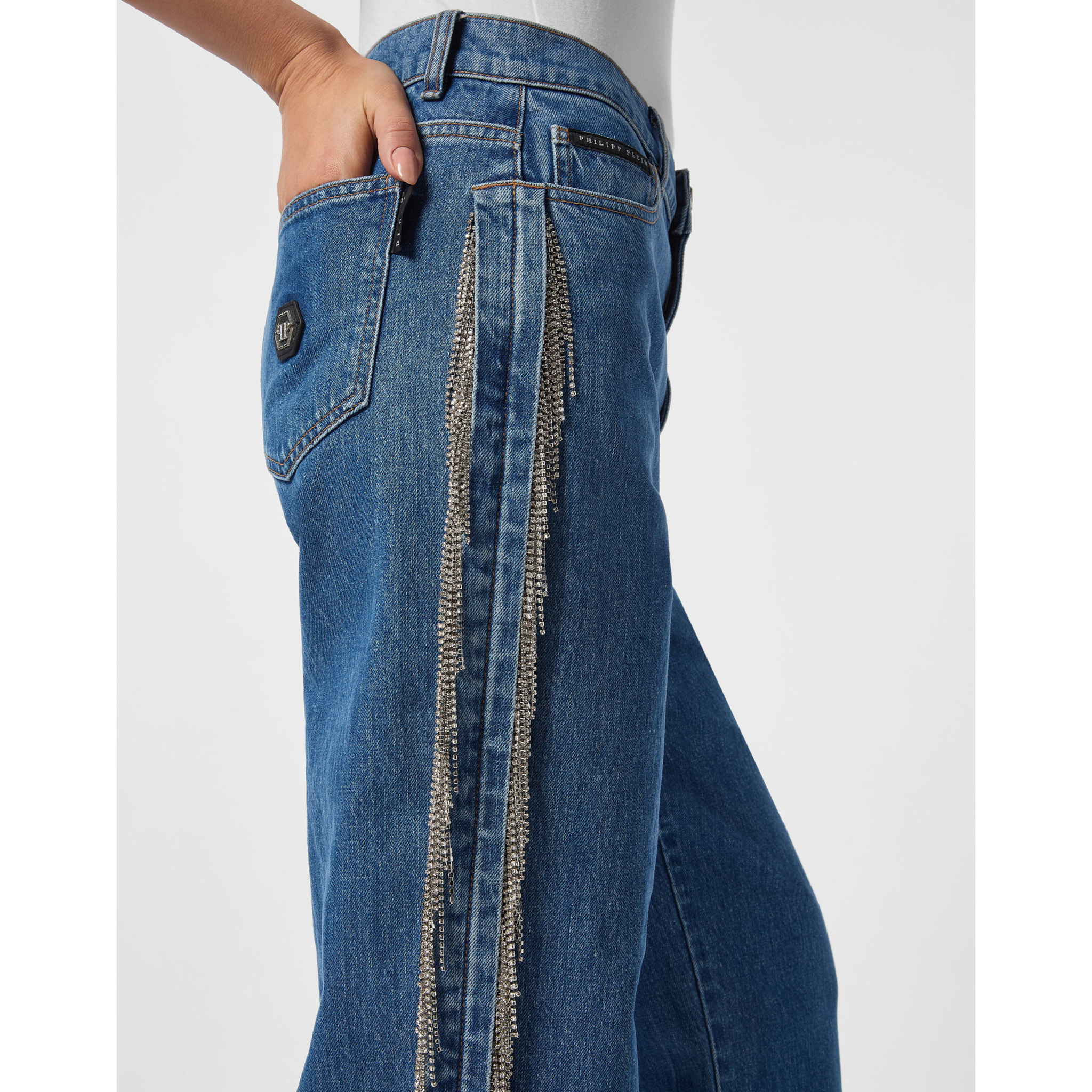 PHILIPP PLEIN Jeans dal taglio skater