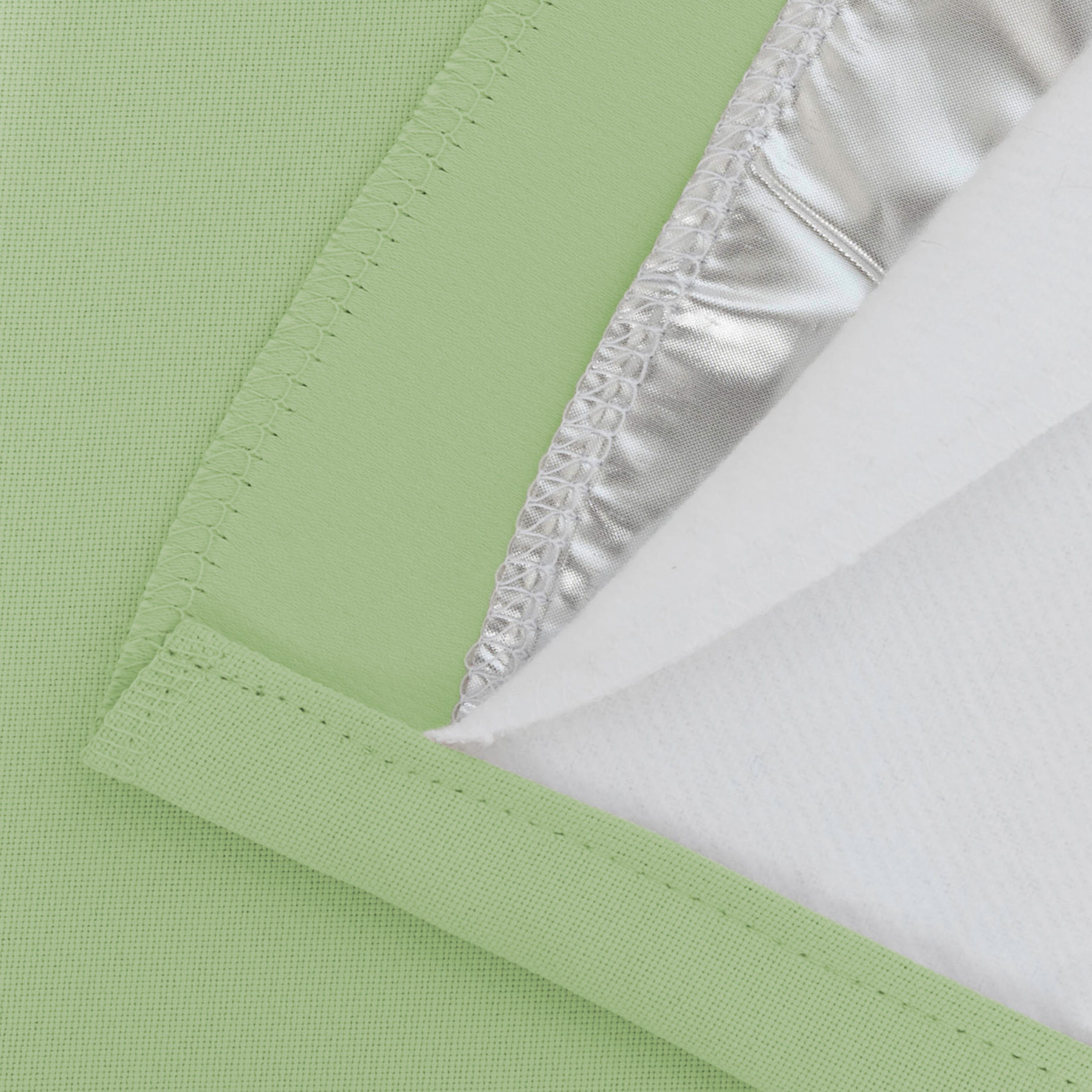 Rideau Phonique Occultant et Thermique 'MOONDREAM' - Vert tilleul